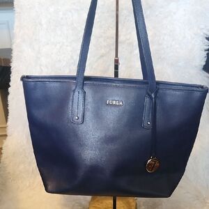 Furla New Daisy Blue Tote Bag